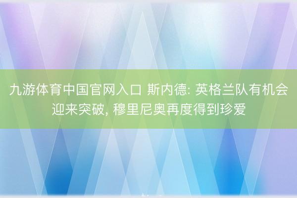 九游体育中国官网入口 斯内德: 英格兰队有机会迎来突破， 穆里尼奥再度得到珍爱
